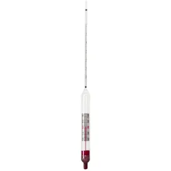 Ich-zapfe, Wein Zubehör, Alkoholmessgerät, Alkoholmeter, Alkoholspindel für Wein, mit Thermometer (Weinthermometer)
