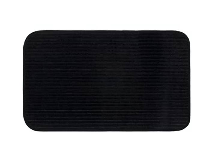 Gözze - Rutschfester Weicher Badeteppich, 100% Polyester, 60 x 100 cm - Schwarz