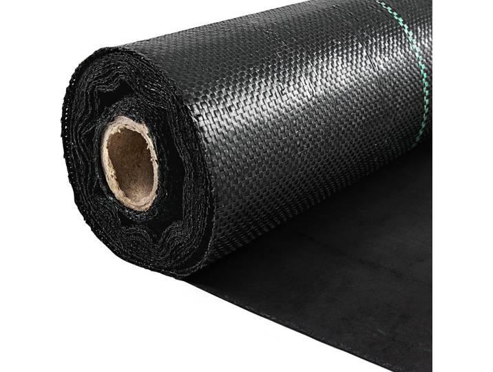 VEVOR Non-tissé contre les mauvaises herbes\, 5\,8 onces de non-tissé de jardin\, 0\,9 x 91\,4 m de tapis de couverture\, géotextile tissé robuste de contrôle de l'herbe Tissu contre les mauvaises herbes Film contre les mauvaises herbes pour jardin\, terrasse\, noir