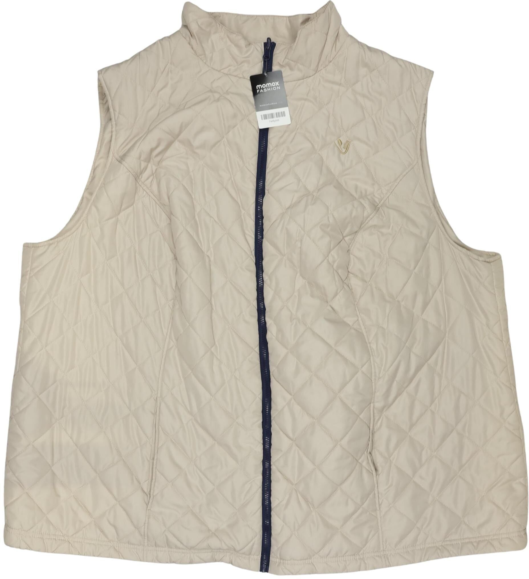 Ulla Popken Damen Weste, Beige, Gr. EU 58, Synthetik - Second Hand