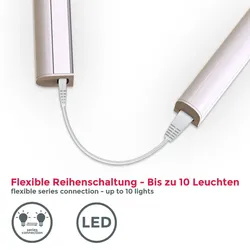 LED Unterbauleuchte, weiß, LED/8W, 2er-Set