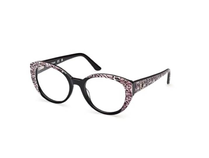 Guess Gu50130 bril, zwart glanzend, eenheidsmaat voor dames, Glanzend zwart., Eén maat
