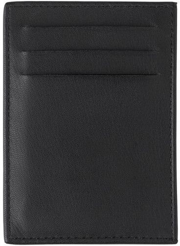 Porte-cartes personnalisé en cuir RFID Logan cuir noir