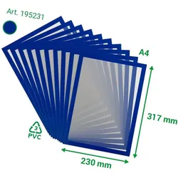 Tarifold, Informationsschild, Magnetschild Magneto Solo Pro 195231 A4 bl 10 St./Pack.