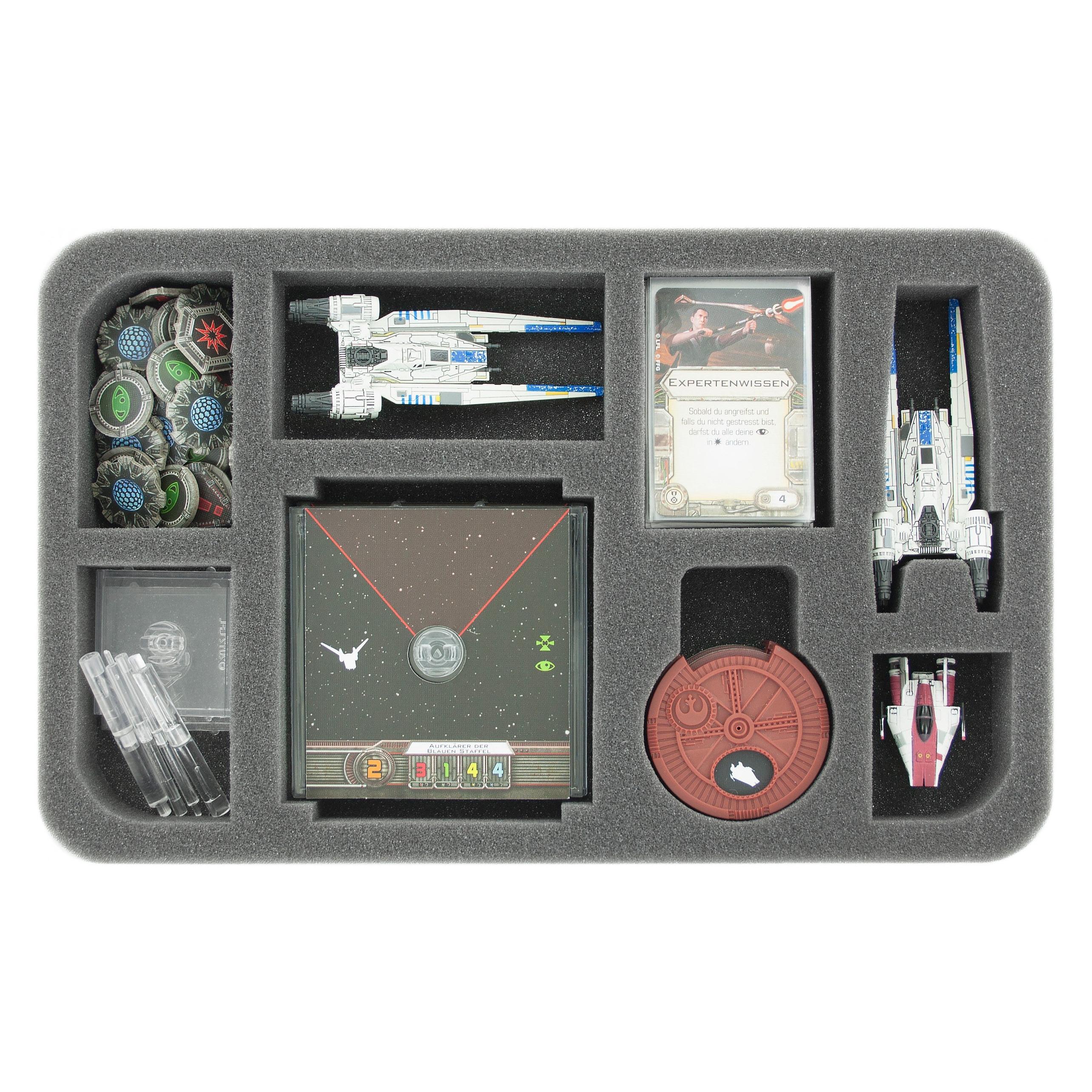Feldherr HSHQ035BO - Schaumstoffeinlage für Star Wars X-WING U-Flügler, Raumschiffe und Zub (Schaumstoff) (HSHQ035BO)