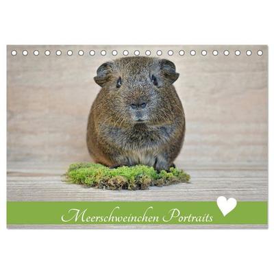 Meerschweinchen Portraits (Tischkalender 2026 DIN A5 quer), CALVENDO Monatskalender