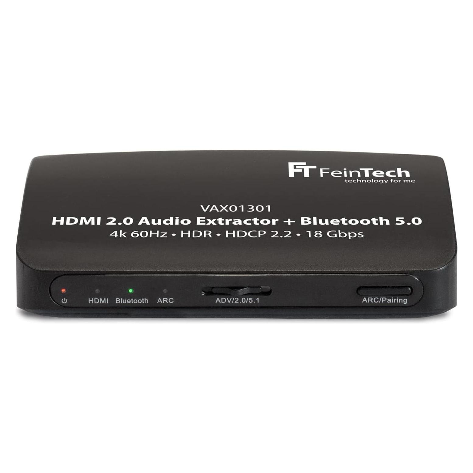 FeinTech VAX01301 HDMI Audio Extractor mit Bluetooth Sender und ARC (VAX01301)