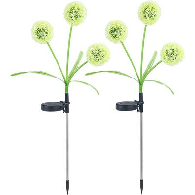 LED Gartenleuchte MAXIMEX "Modell Pusteblume", grün (mehrfarbig), B:9cm L:75cm, Leuchten, LED Gartenleuchte, LED Gartenstecker, solarbetriebene Gartenbeleuchtung, 2 Einstellungen