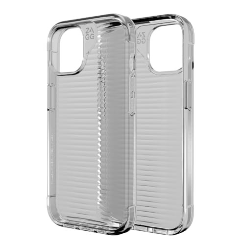 ZAGG Luxe Snap & Glass grafeen versterkte hoes met gehard glas schermbeschermer voor iPhone 15 Plus (6,7 inch), MagSafe-compatibel, transparant