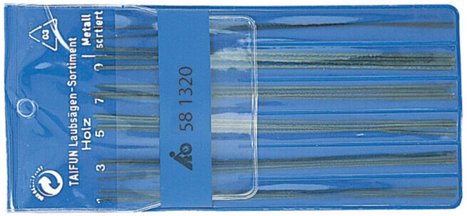 Assortiment de 22 lames de scie à main pour le bois / métal, en étui ; Industrial Quality Supplies (591970)