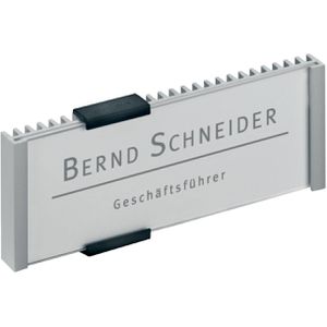 Durable Türschild 4800-23, Info Sign, silber, aus Aluminium, 14,9 x 5,25cm