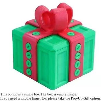 Inspire Curations Middle Finger Surprise Gift Box Funny Prank Desk Toy green