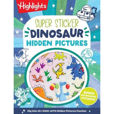 Super Sticker Dinosaur Hidden Pictures, von Highlights, Highlights Press PRH US, 978-1-63962-568-0