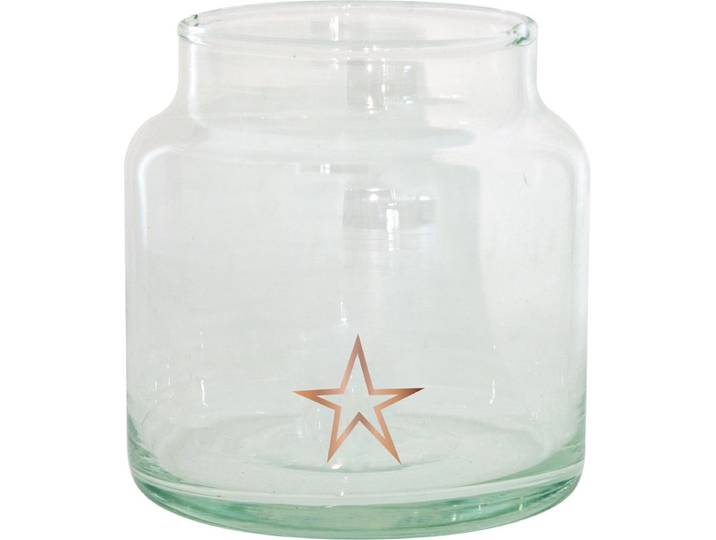 TAK Design Vaas Star S - Handgemaakt - Glas - Ø10 x 11 cm - Koper