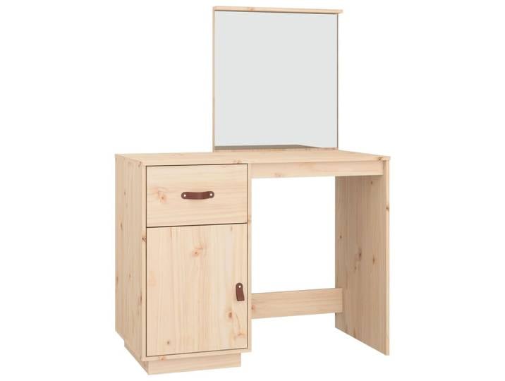 vidaXL Coiffeuse 95x50x134 cm pin massif