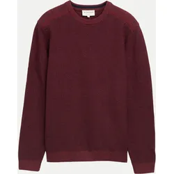 Basic Strickpullover Blau XXL