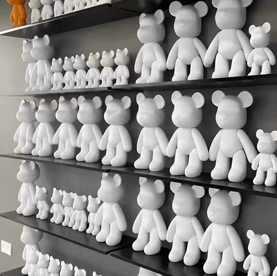 Inspire Curations DIY Fluid Bear Art Kit Creative Graffiti Bear Sculpture For Home Decor & Gifts 18cm