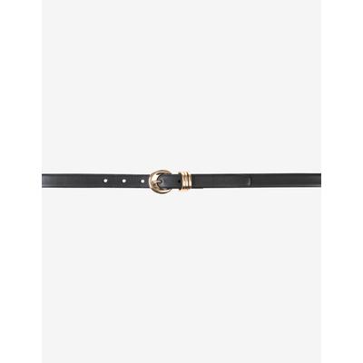 Ledergürtel BRAX "Style DAMENGÜRTEL", Damen, Gr. 90, schwarz, Leder, Gürtel Ledergürtel