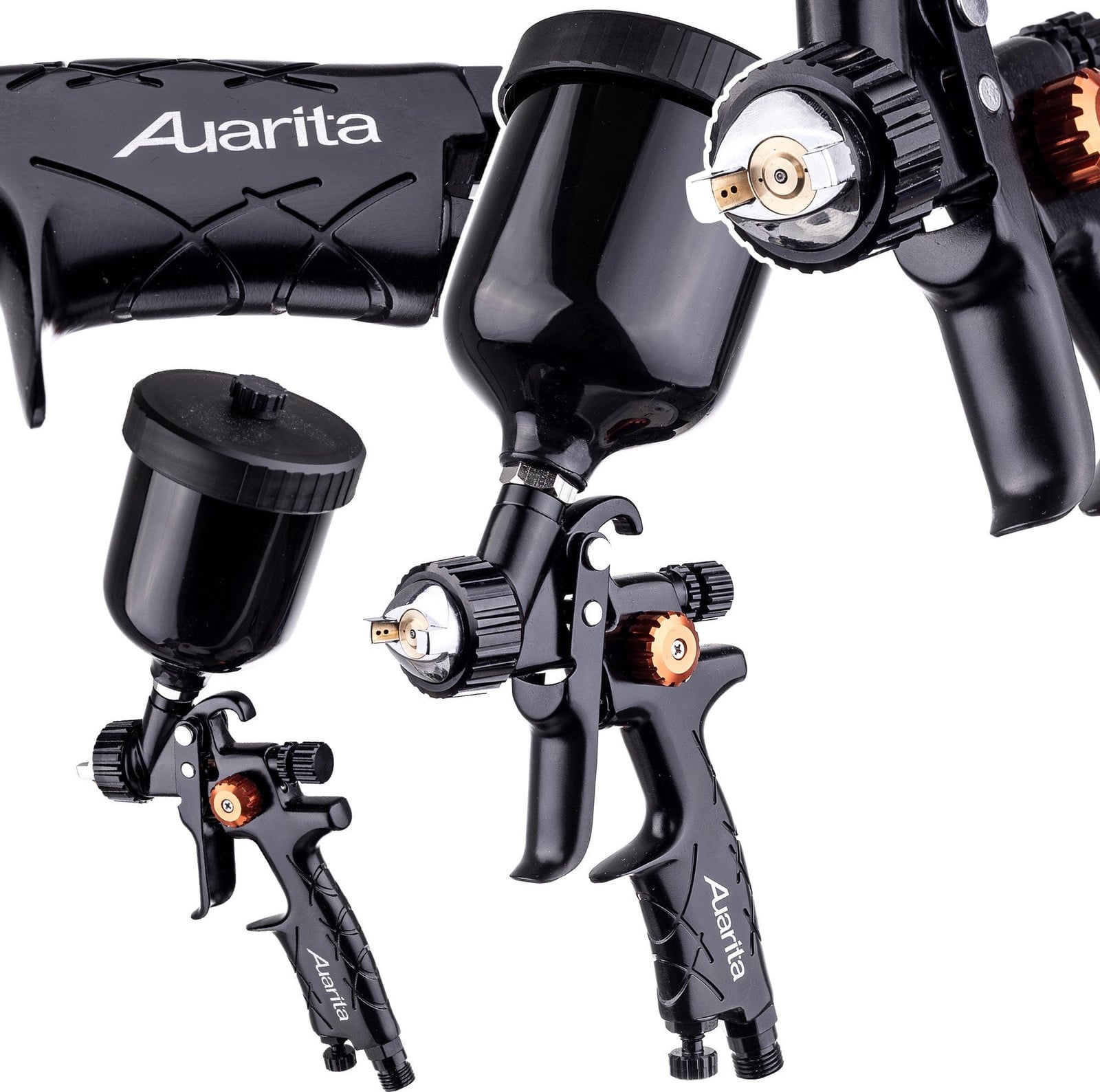 Auarita Mini Hulpspuitgereedschap met 1,0 mm spuitkop voor reparatielakwerk