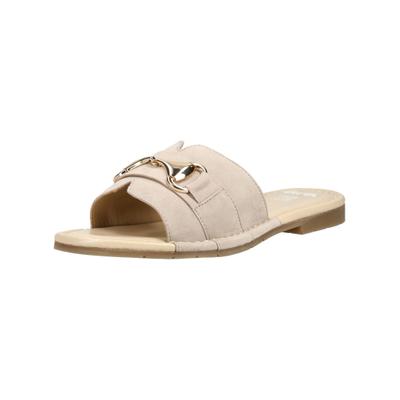 Pantolette ARA "Ara Pantoletten Lederimitat", Damen, Gr. 40, beige, Lederimitat, Schuhe Pantolette