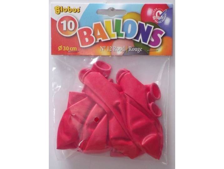 Rode ballonnen - 10 stuks