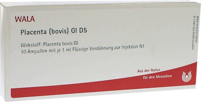 WALA Heilmittel GmbH PLACENTA BOVIS GL D 5 Ampullen 10X1 ml 03353331