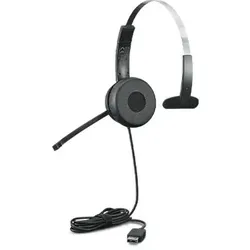 Lenovo 100 Mono Kopfhörer Kabelgebunden Kopfband Büro/Callcenter USB Typ-A Schwarz