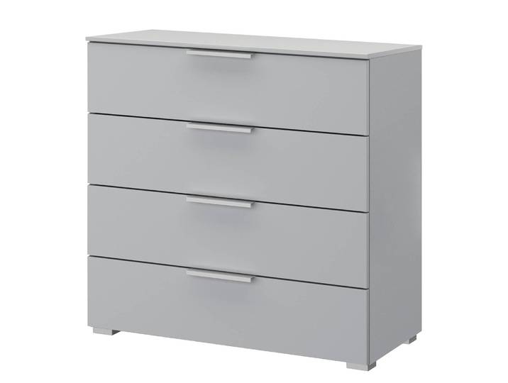 Buffet x4 80cm Gris/Gris soie Aluminium