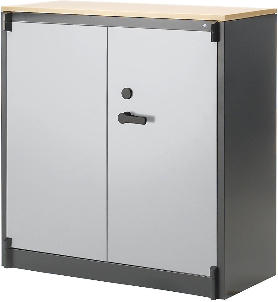 Feuerschutzschrank Certos, Höhe 1226 mm, gemäß DIN 4102, B 1200 mm, schwarzgrau/lichtgrau C+P
