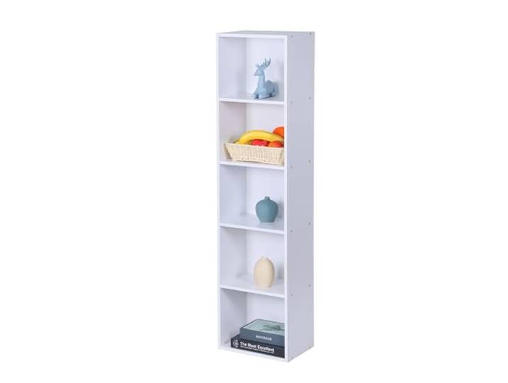 Relaxdays Bücherregal, mehrere Fächer, Buchregal Würfel, offenes Standregal für Wohnzimmer, Größenwahl, Farbwahl