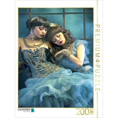 CALVENDO Puzzle Burlesque-Tänzerin | 2000 Teile Lege-Größe 90x67cm Foto-Puzzle für glückliche Stunden