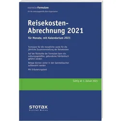 Stollfuß Buch, Formular, Reisekosten-Abrechnungen Monat 2021 mit