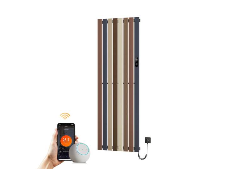 Emke Heizkörper elektrischer 1000 W 61,6/180/5,2 cm, Mehrfarbig, Metall, Rechteckig, 1,000 W, 61.6x180x5.2 cm, Elektrogeräte, Heizgeräte, Heizstrahler