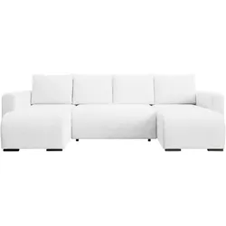WOHNLANDSCHAFT DORA U mit Bettkasten und Schlaffunktion, U-Form, bequem