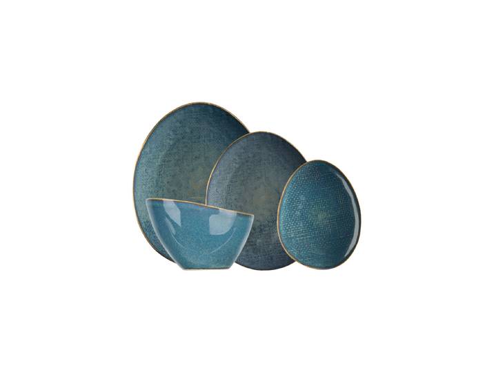 Geschirr-Set „Aicha“, 24-teilig Blautöne Cosy & Trendy