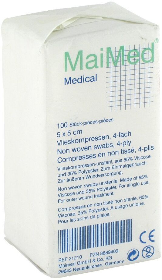 Vlieskompressen 5x5 cm unsteril