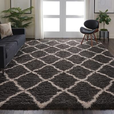Nourison Ultra Plush Shag Geometric Area Rug
