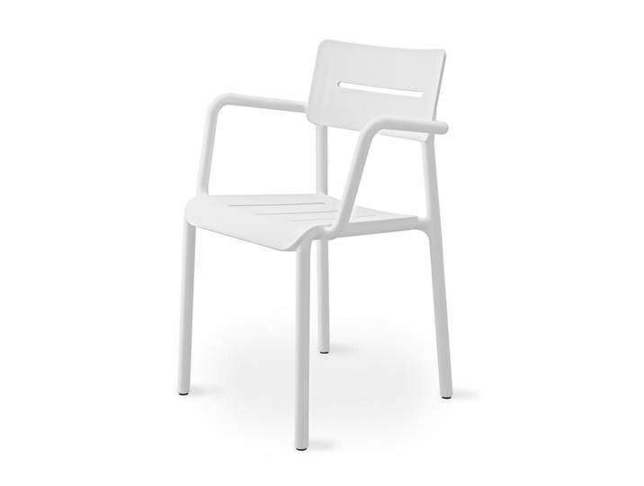 Esstischstuhl Outo weiß 55x82.5x48.5 cm