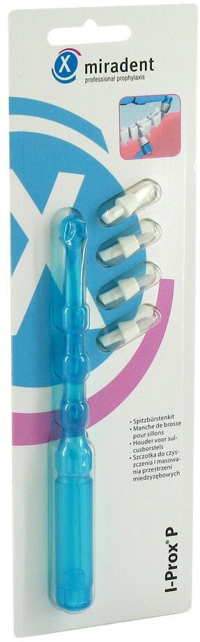 Miradent Spitzbürsten-kit I-prox P blau trans.