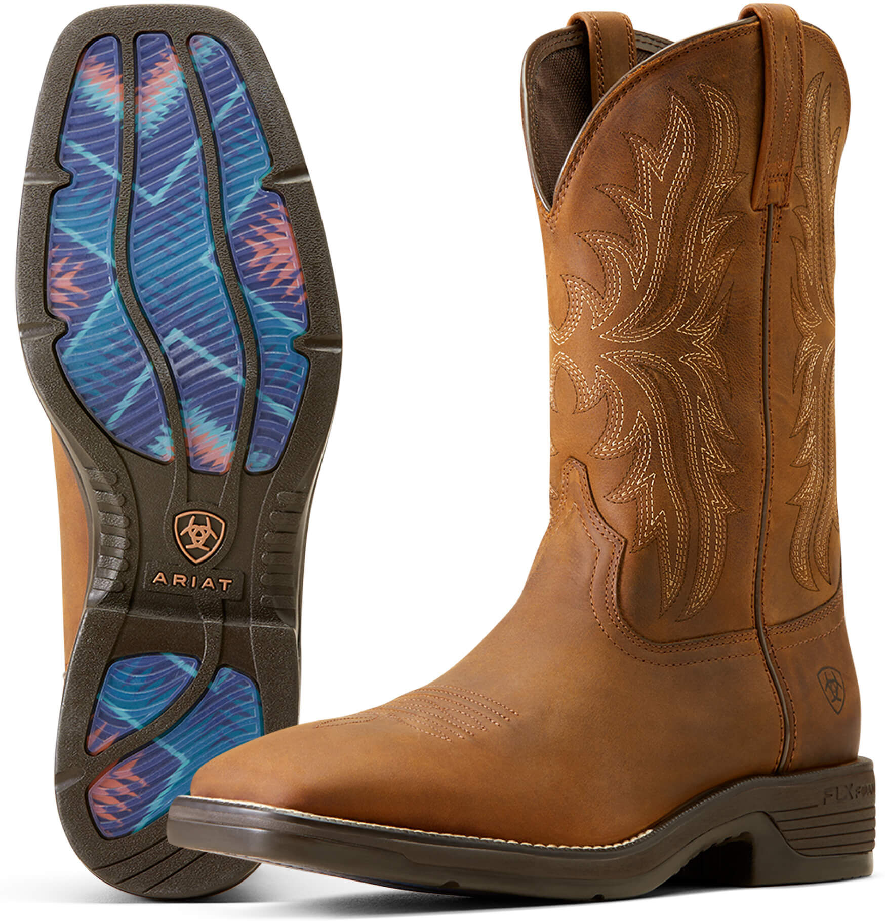 Men's Ridgeback Cowboy Boots in Oily Distressed Tan, Size: 11 D / Medium by Ariat