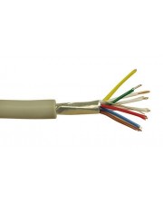 InLine Telefon-Kabel 8-adrig 4x2x0,6mm zum Verlegen 100m Rolle Kupferdraht (69987)