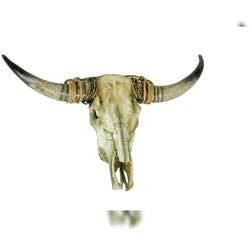 DELUKE Deko-Geweih JAN Kunststoff Natur 16,5x52,5x79cm Geweih Tier-Dekoration