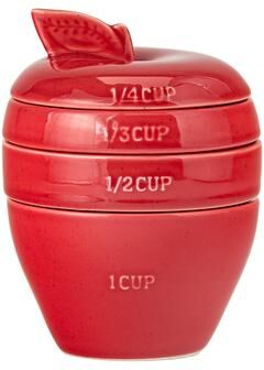 10 Strawberry Street Sliced Apple Measuring Cups
