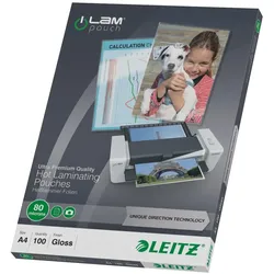 Leitz, Laminierfolie, Laminiertaschen (A4, 80 μm)