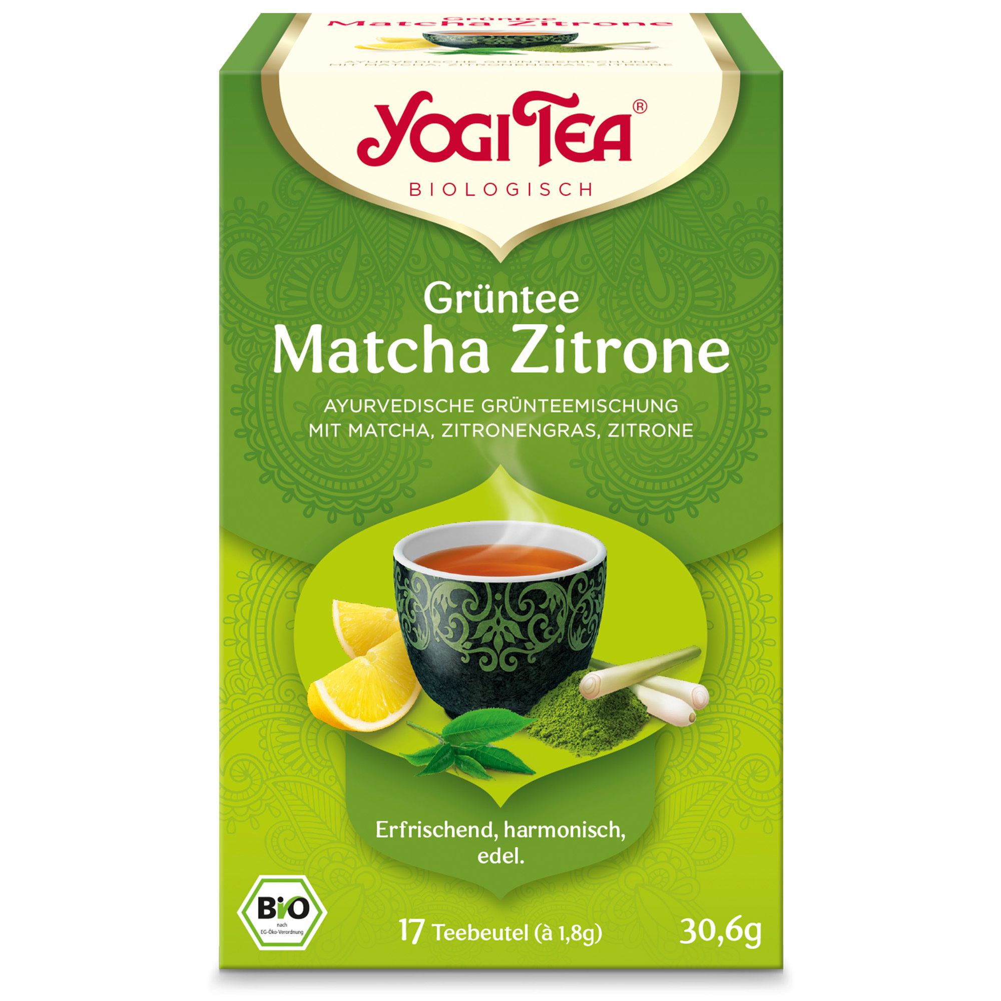 Yogi TEA Gruent Matcha ZIT Bio 17x1,8 g Filterbeutel