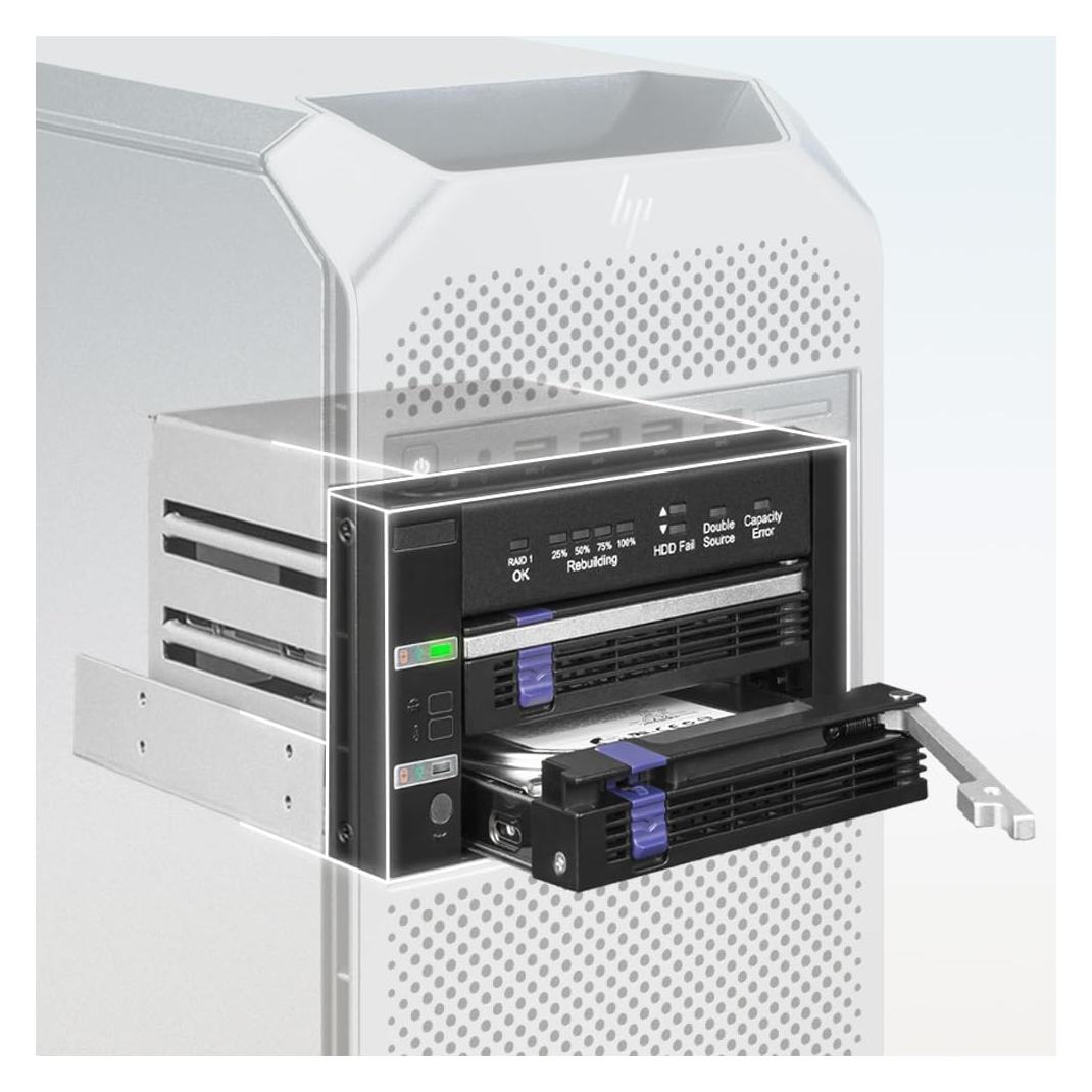 Icy Dock FatCage./3. SATA HDD/SSD RAID 1 in. bay bla (MB901SPR-B R1)