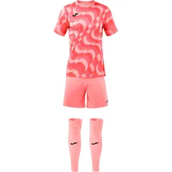 JOMA New Area Trikot, Shorts + Sleeve-Stutzen Set 040 - fluorcoral S