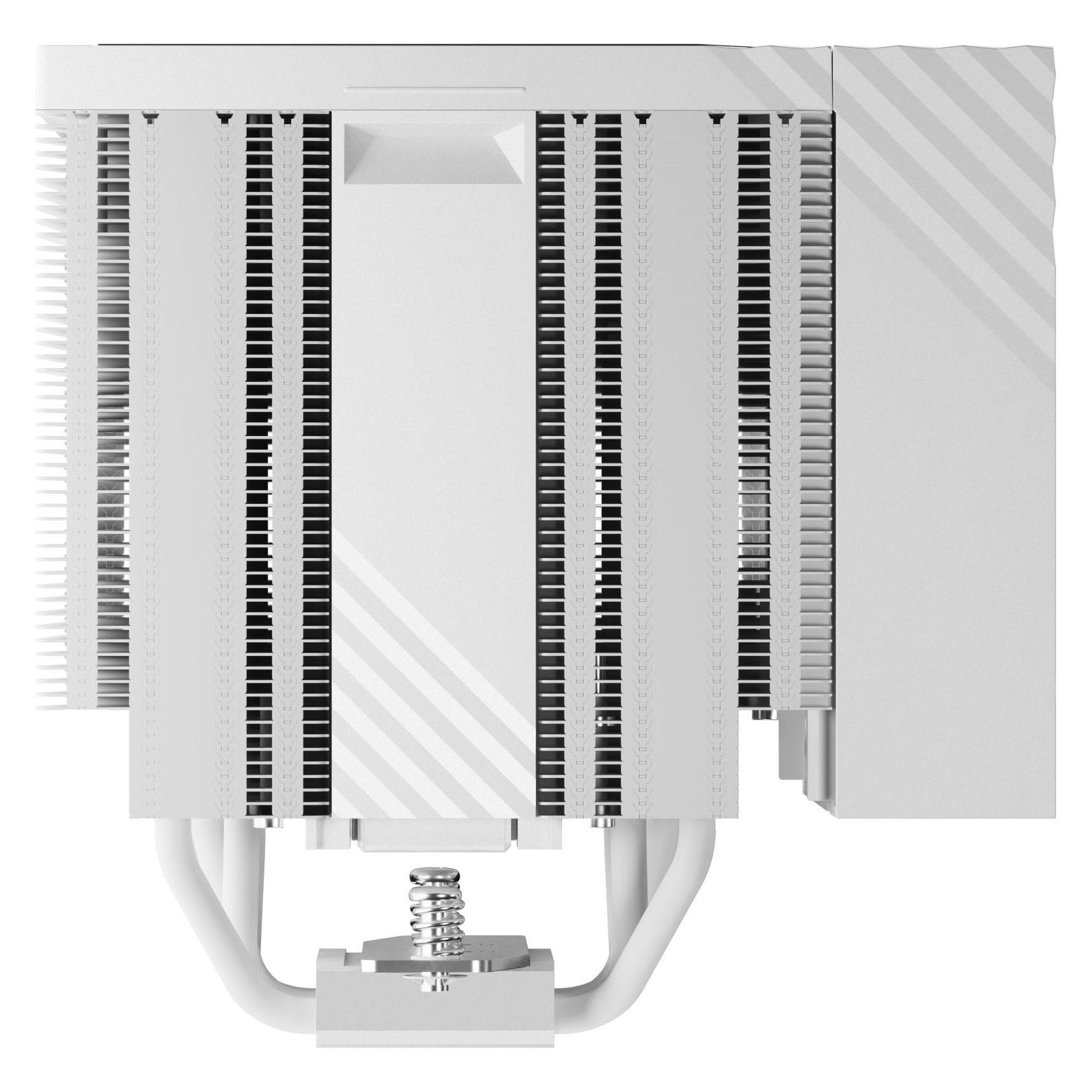 TRYX TURRIS T620 CPU-Luftkühler, Dual-Tower, mit 5-Zoll-Display - 120mm, weiss (165 mm) (H-T620N-DM2M-G0W)