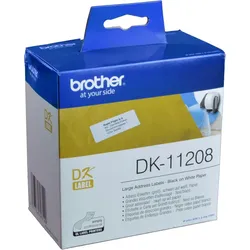 Brother PT Etiketten DK11208  weiss  38x90mm  400 St. Rolle