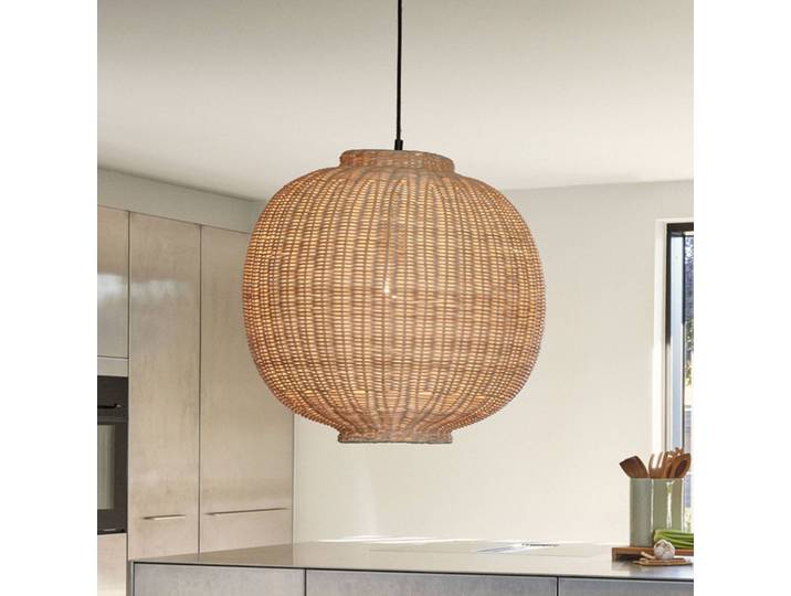 Design hanglamp Chand, dimbaar, hout licht, Woon-/ Eetkamer, Hout, Design, hanglamp